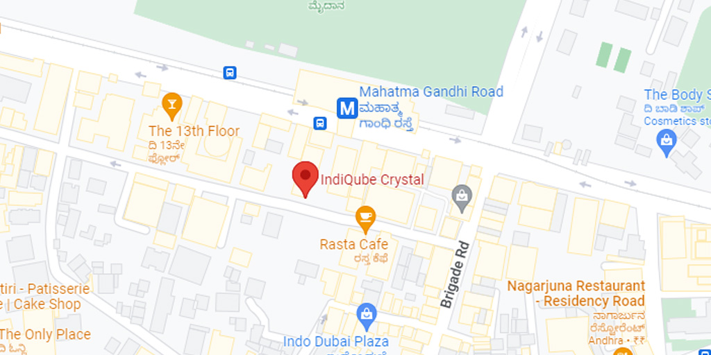 IndiQube Crystal map