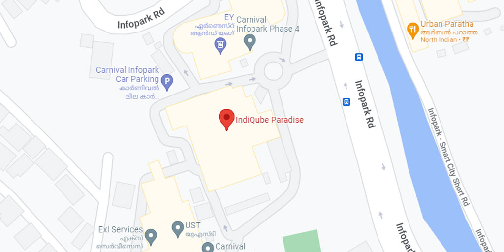 IndiQube Paradise map
