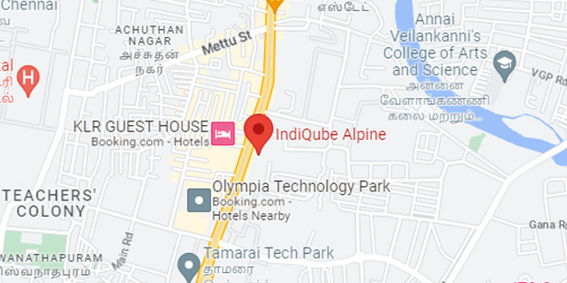IndiQube Alpine Map